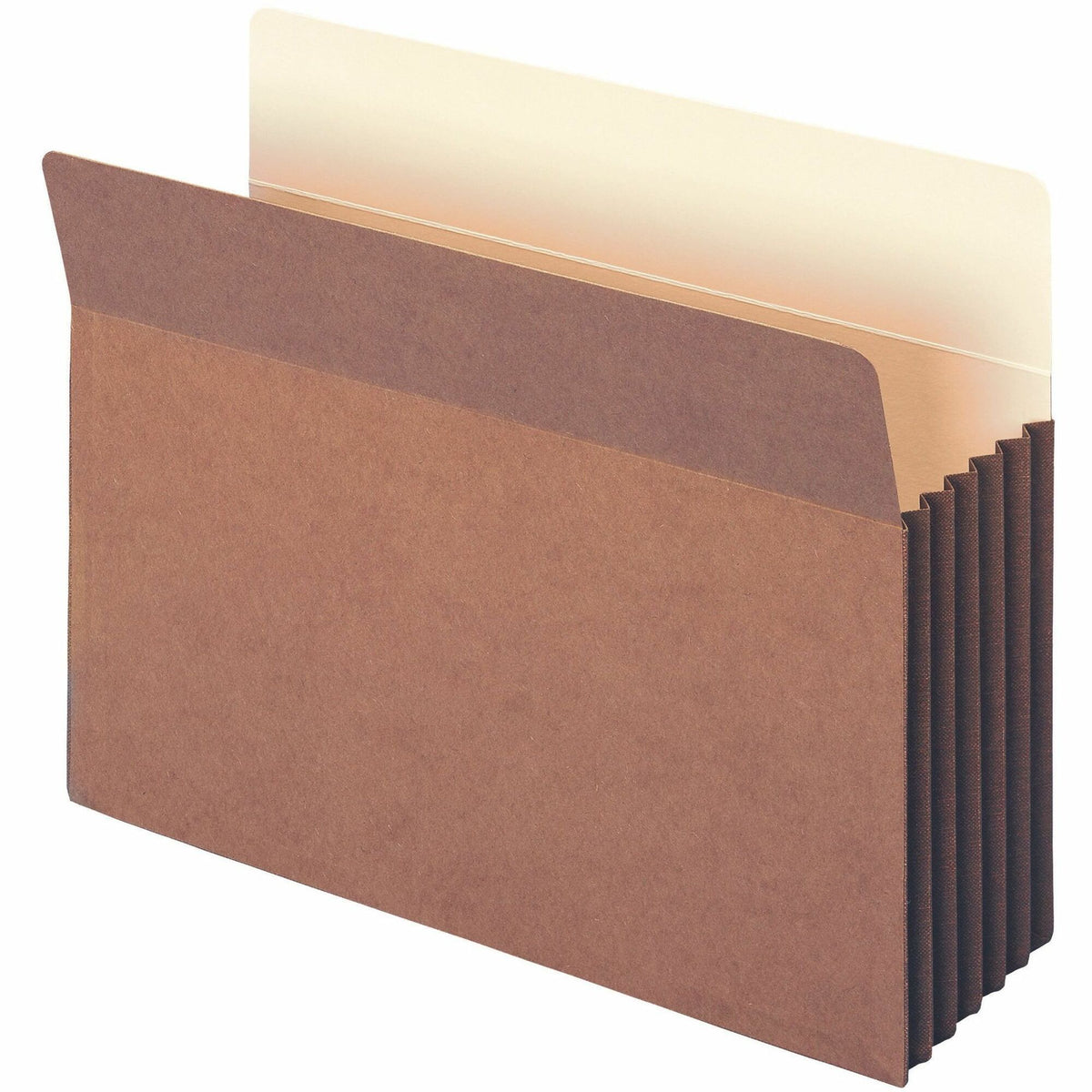 Smead TUFF Straight Tab Cut Letter Recycled File Pocket - 8 1/2" x 11" - 5 1/4" Expansion - 11 pt. - Redrope - 10 / Box