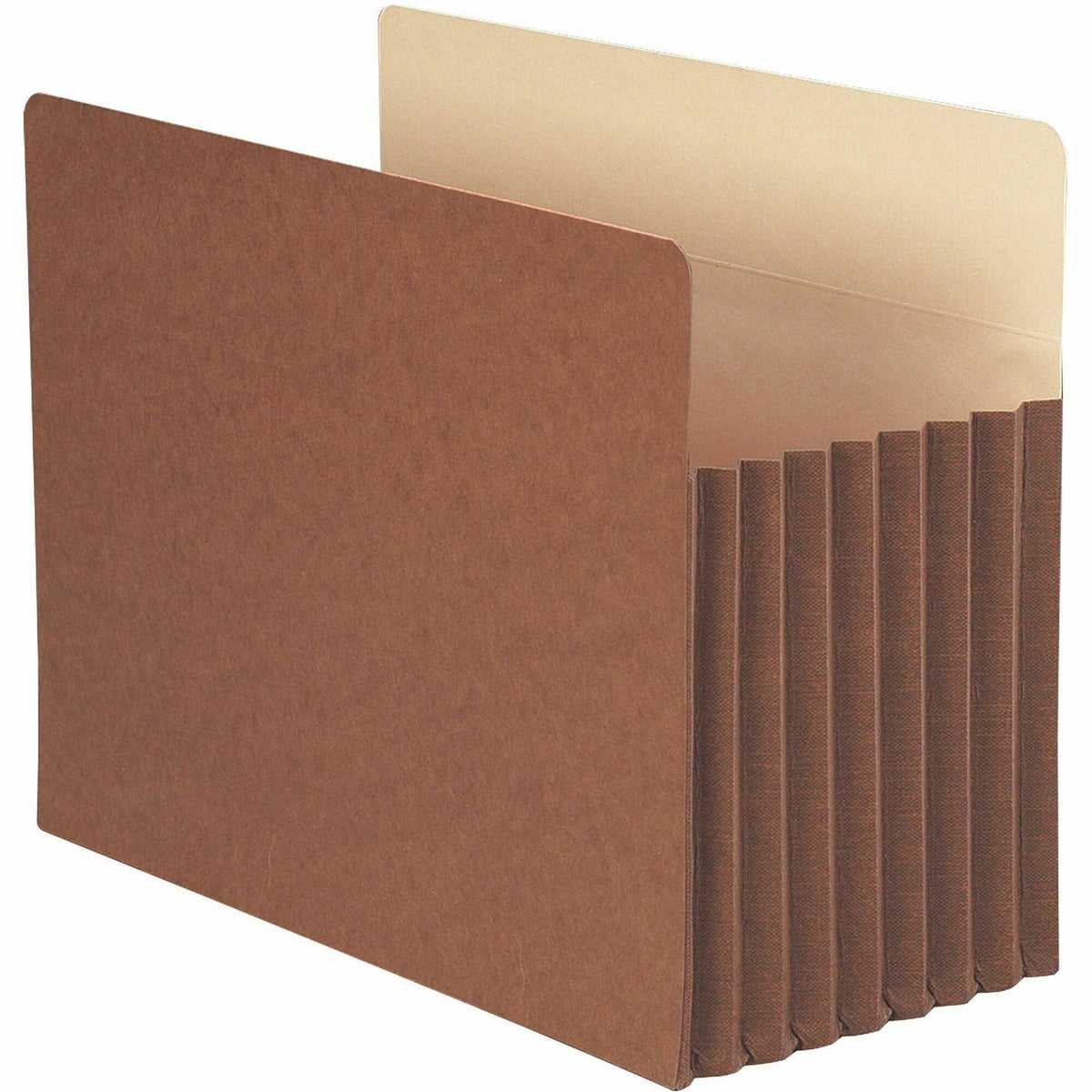 Smead TUFF Straight Tab Cut Letter Recycled File Pocket - 8 1/2" x 11" - 7" Expansion - 12.5 pt. - Redrope - 5 / Box