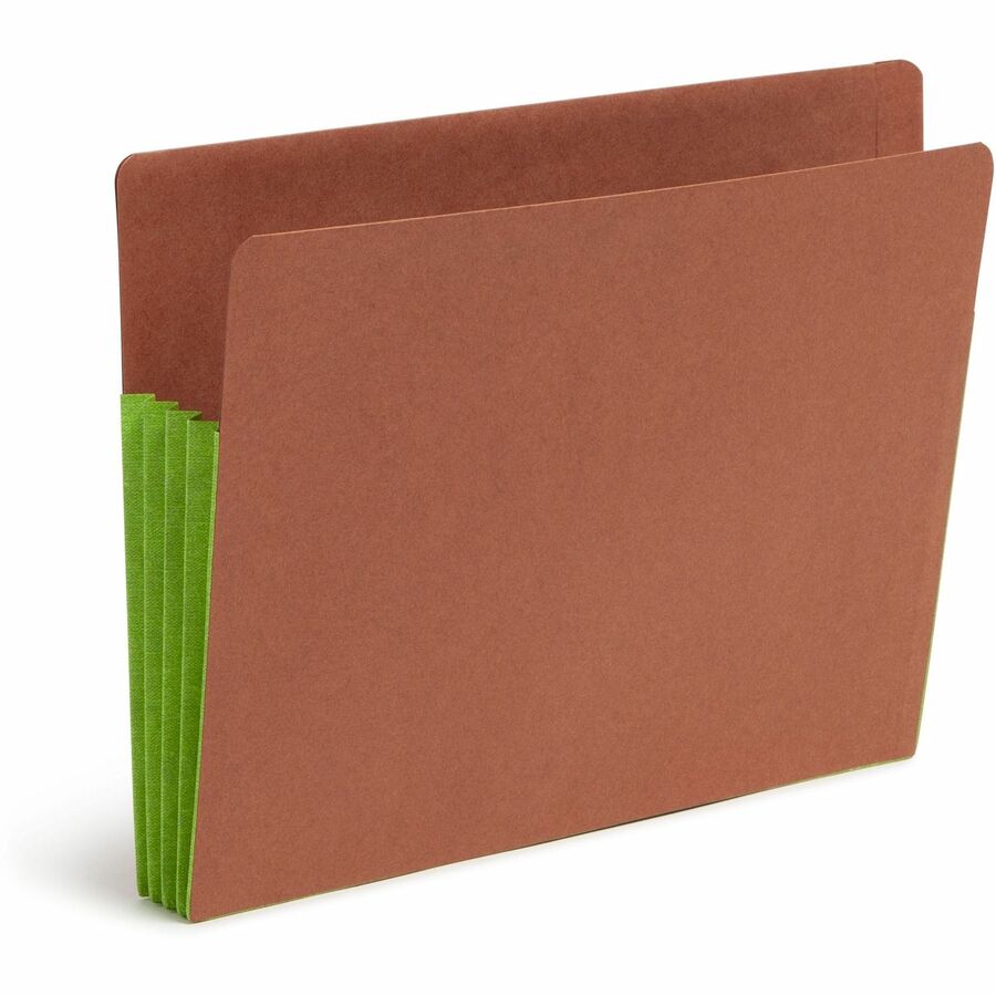 Smead TUFF Pocket Straight Tab Cut Letter Recycled File Pocket - 8 1/2" x 11" - 3 1/2" Expansion - 1 Pocket - Top Tab Lo
