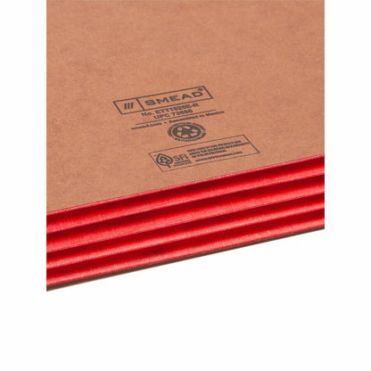 Smead TUFF Pocket Straight Tab Cut Letter Recycled File Pocket - 8 1/2" x 11" - 3 1/2" Expansion - 1 Pocket - Top Tab Lo