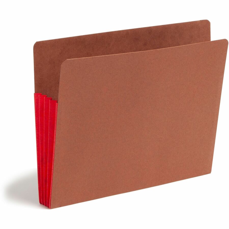 Smead TUFF Pocket Straight Tab Cut Letter Recycled File Pocket - 8 1/2" x 11" - 3 1/2" Expansion - 1 Pocket - Top Tab Lo