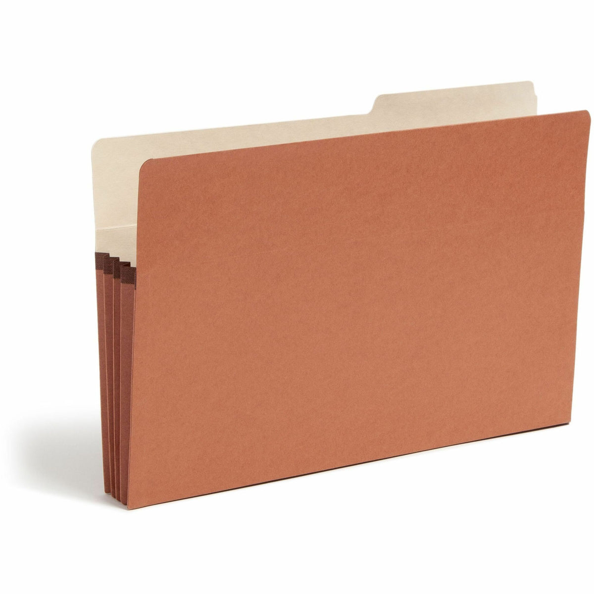 Smead 2/5 Tab Cut Legal Recycled File Pocket - 8 1/2" x 14" - 3 1/2" Expansion - Right Tab Position - 9 pt. - Redrope - 