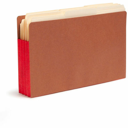 Smead TUFF Pocket Straight Tab Cut Legal Recycled File Pocket - 8 1/2" x 14" - 3 1/2" Expansion - 1 Pocket - End Tab Loc