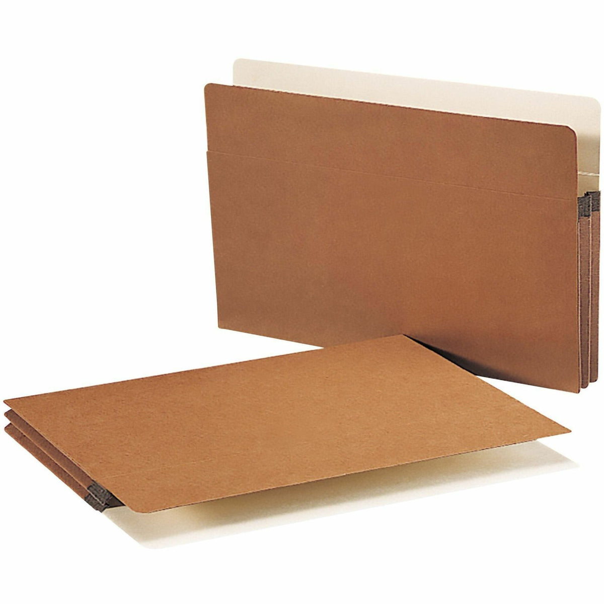 Smead Straight Tab Cut Legal Recycled File Pocket - 8 1/2" x 14" - 1 3/4" Expansion - 12.5 pt. - Redrope - 50 / Box
