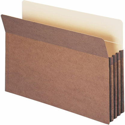 Smead Straight Tab Cut Legal Recycled File Pocket - 8 1/2" x 14" - 3 1/2" Expansion - 12.5 pt. - Redrope - 50 / Box