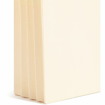 Smead Straight Tab Cut Letter Recycled File Pocket - 8 1/2" x 11" - 3 1/2" Expansion - 2 Plys - Manila - Embossed - 10% 