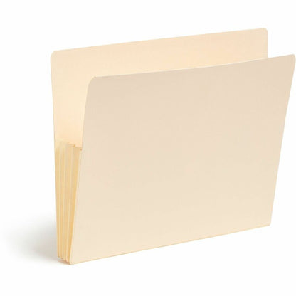 Smead Straight Tab Cut Letter Recycled File Pocket - 8 1/2" x 11" - 3 1/2" Expansion - 2 Plys - Manila Paper - Manila - 