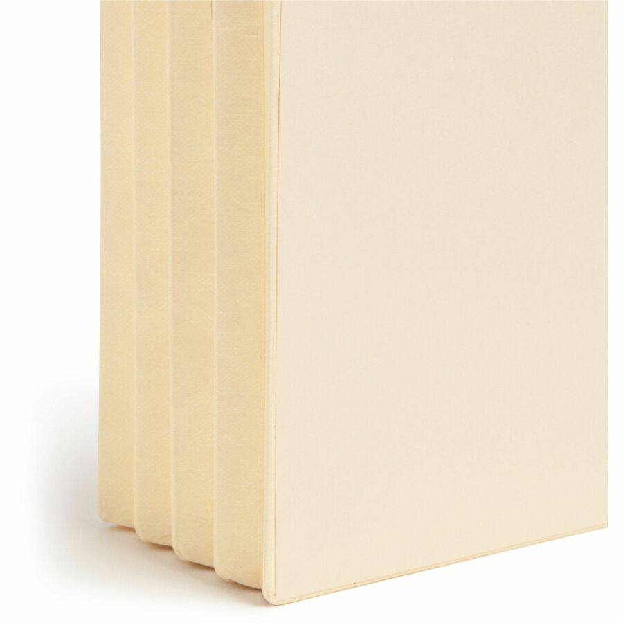 Smead Straight Tab Cut Letter Recycled File Pocket - 8 1/2" x 11" - 3 1/2" Expansion - 2 Plys - Manila Paper - Manila - 