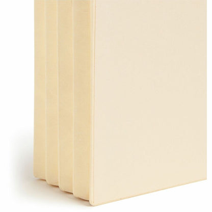 Smead Straight Tab Cut Letter Recycled File Pocket - 8 1/2" x 11" - 3 1/2" Expansion - 2 Plys - Manila Paper - Manila - 