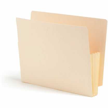 Smead Straight Tab Cut Letter Recycled File Pocket - 8 1/2" x 11" - 3 1/2" Expansion - 2 Plys - Manila Paper - Manila - 