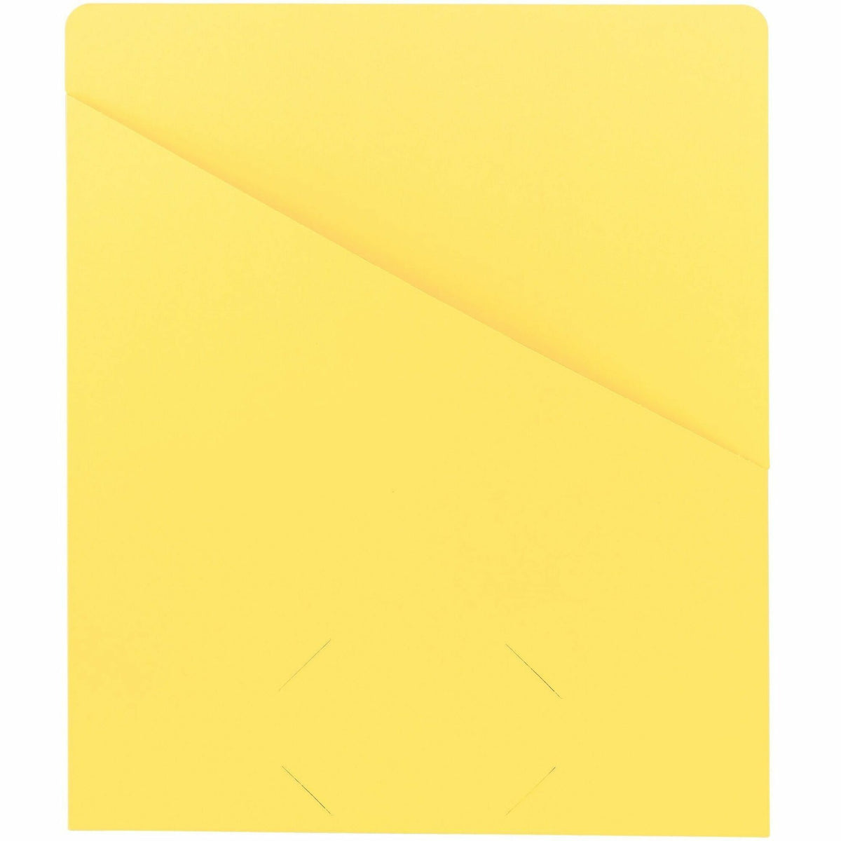 Smead Letter Recycled File Jacket - 8 1/2" x 11" - 11 pt. - Yellow - 10% Recycled - 25 / Pack