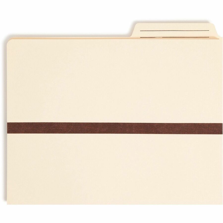 Smead TUFF Pocket 2/5 Tab Cut Letter Recycled File Pocket - 8 1/2" x 11" - 1" Expansion - Top Tab Location - Right Tab P