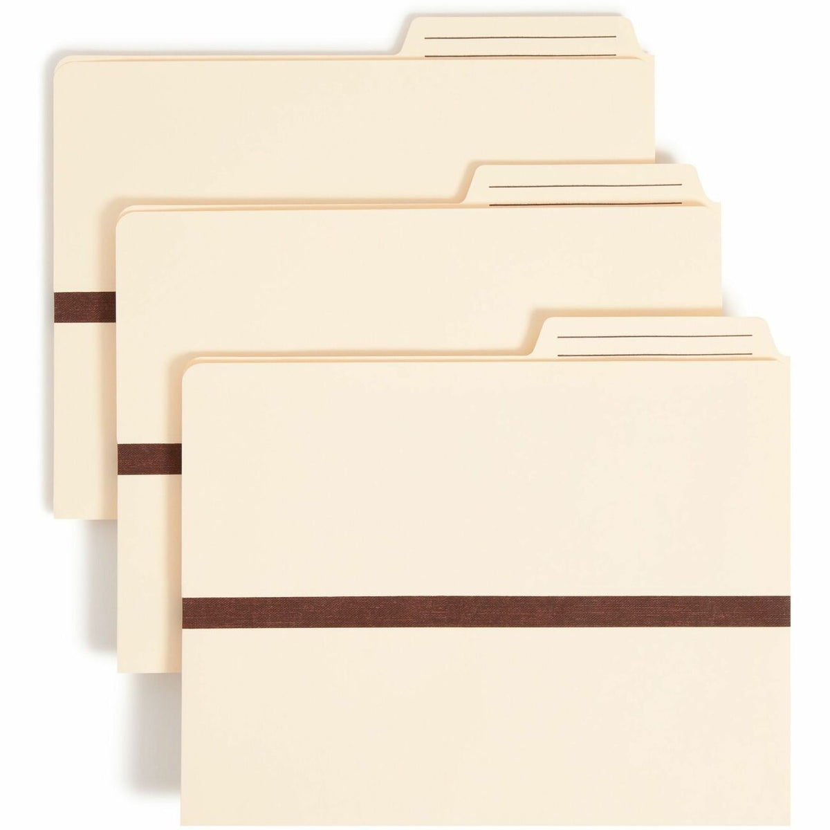 Smead TUFF Pocket 2/5 Tab Cut Letter Recycled File Pocket - 8 1/2" x 11" - 1" Expansion - Top Tab Location - Right Tab P