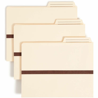 Smead TUFF Pocket 2/5 Tab Cut Letter Recycled File Pocket - 8 1/2" x 11" - 1" Expansion - Top Tab Location - Right Tab P