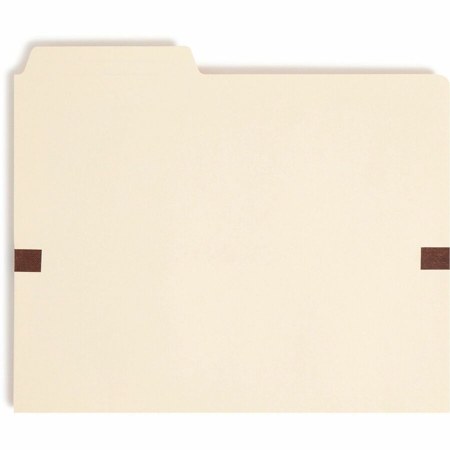 Smead TUFF Pocket 2/5 Tab Cut Letter Recycled File Pocket - 8 1/2" x 11" - 1" Expansion - Top Tab Location - Right Tab P