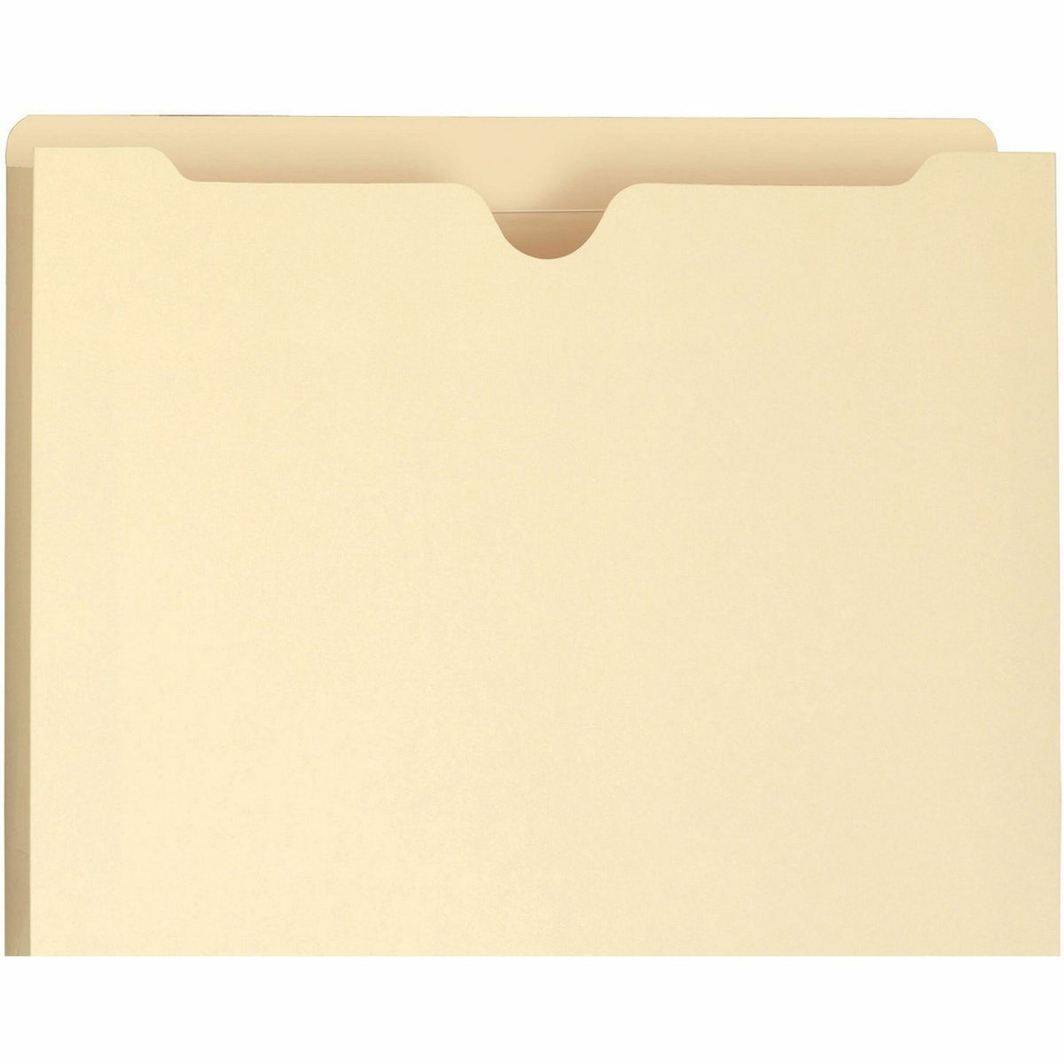 Smead Straight Tab Cut Letter Recycled File Jacket - 8 1/2" x 11" - 1 1/2" Expansion - 11 pt. - 2 Plys - Manila - 50 / B