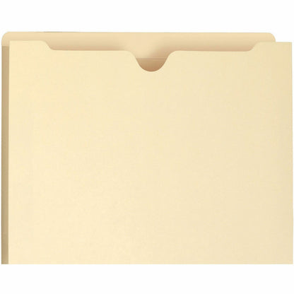 Smead Straight Tab Cut Letter Recycled File Jacket - 8 1/2" x 11" - 1 1/2" Expansion - 11 pt. - 2 Plys - Manila - 50 / B