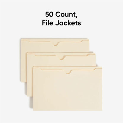 Smead Legal Recycled File Jacket - 8 1/2" x 14" - 2" Expansion - 11 pt. - 2 Plys - Manila - Reinforced, Slip Resistant -