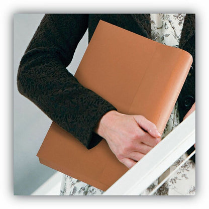 Smead Letter Recycled File Wallet - 8 1/2" x 11" - 600 Sheets Capacity - 2" Expansion - 12.5 pt. - Redrope - Redrope - H