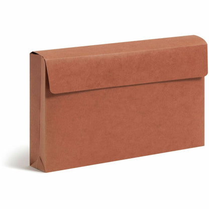 Smead Letter Recycled File Wallet - 8 1/2" x 11" - 600 Sheets Capacity - 2" Expansion - 12.5 pt. - Redrope - Redrope - H