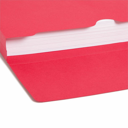 Smead Recycled File Wallet - 11 3/4" x 9 1/2" - 2" Expansion - 11 pt. - Blue, Green, Red, Yellow - 50 / Box