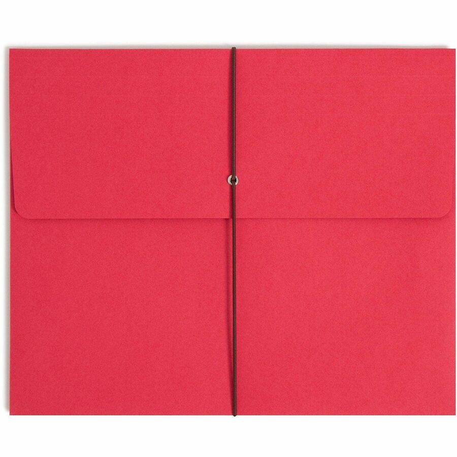 Smead Recycled File Wallet - 11 3/4" x 9 1/2" - 2" Expansion - 11 pt. - Blue, Green, Red, Yellow - 50 / Box