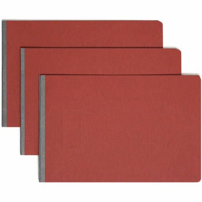 Smead Premium Pressboard Fastener Folder - 3" Folder Capacity - 11" x 17" - 3" Expansion - 1 Fastener - 25 pt. - Pressbo