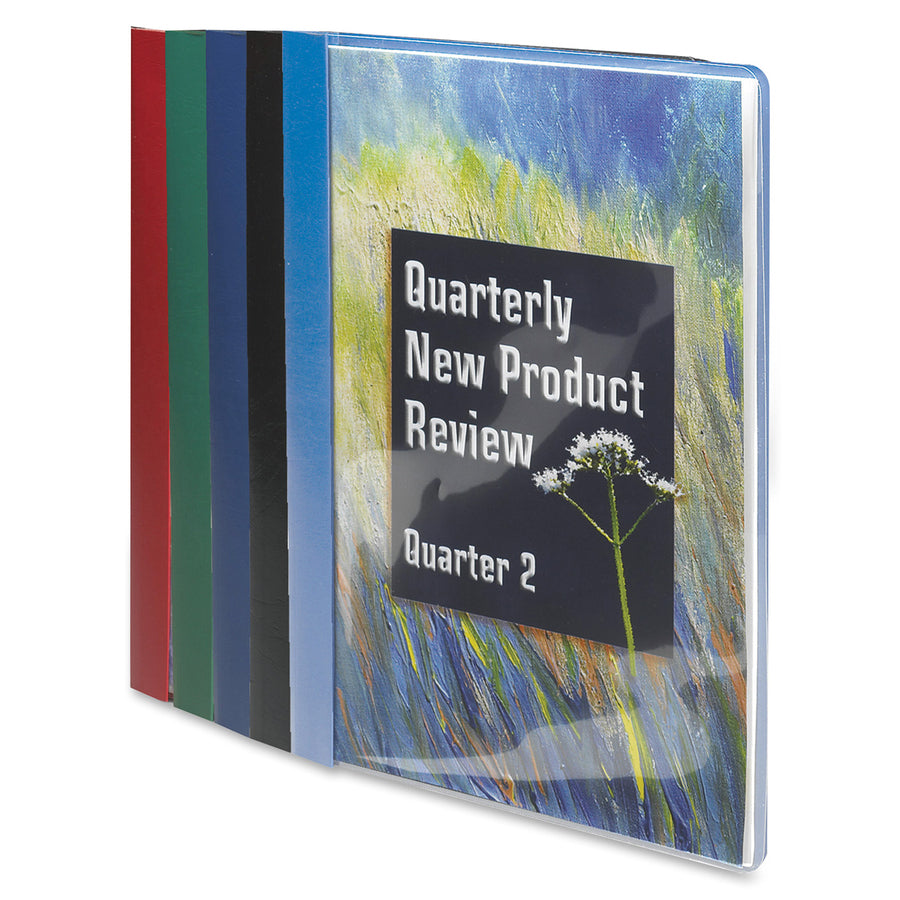 Smead Letter Recycled Report Cover - 8 1/2" x 11" - 3 Fastener - 1/2" for Folder - 12 pt. - Vinyl, Metal - Red - 50% Rec