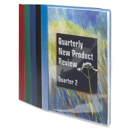Smead Letter Recycled Report Cover - 8 1/2" x 11" - 3 Fastener - 1/2" for Folder - 12 pt. - Vinyl, Metal - Red - 50% Rec
