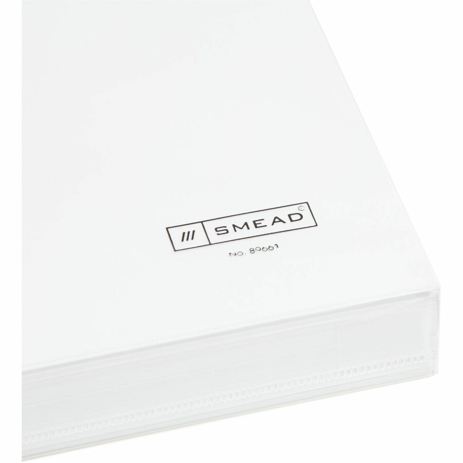 Smead Letter Filing Envelope - 8 1/2" x 11" - 1 1/4" Expansion - Polypropylene - Clear - 5 / Pack