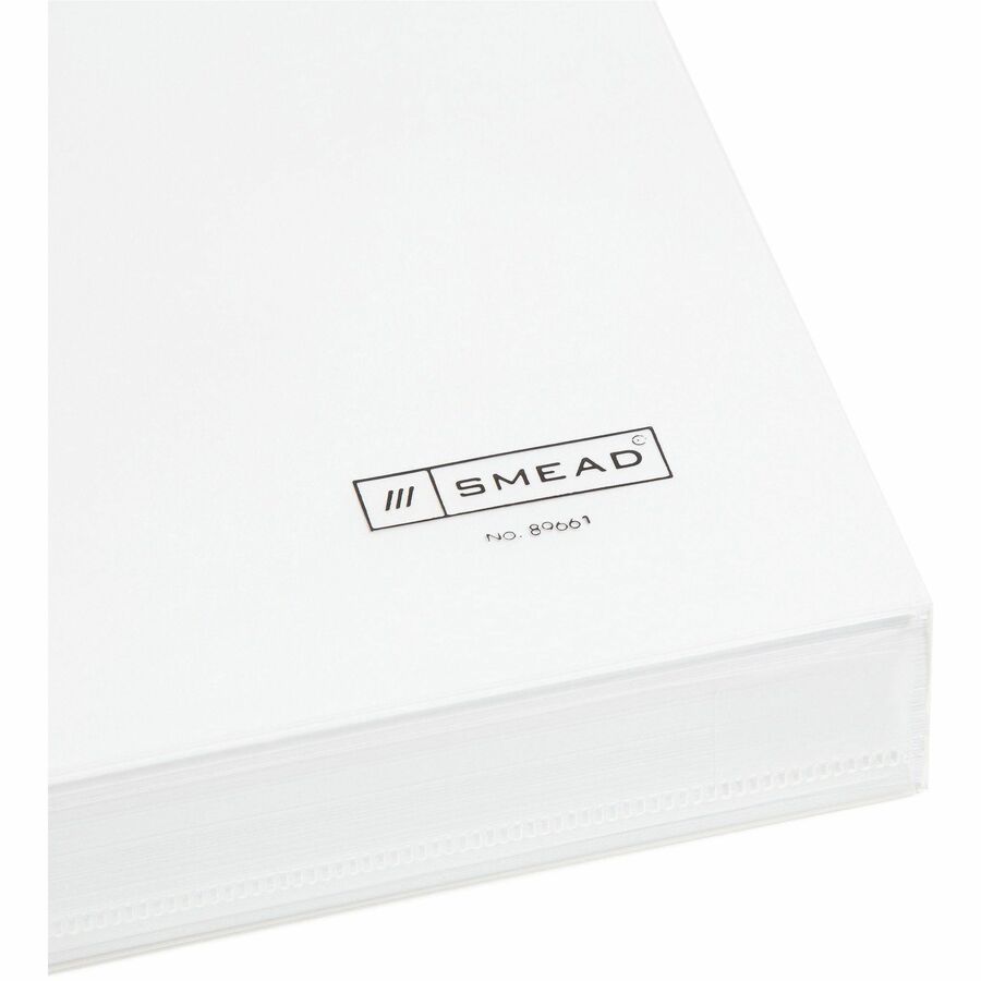 Smead Letter Filing Envelope - 8 1/2" x 11" - 1 1/4" Expansion - Polypropylene - Clear - 5 / Pack