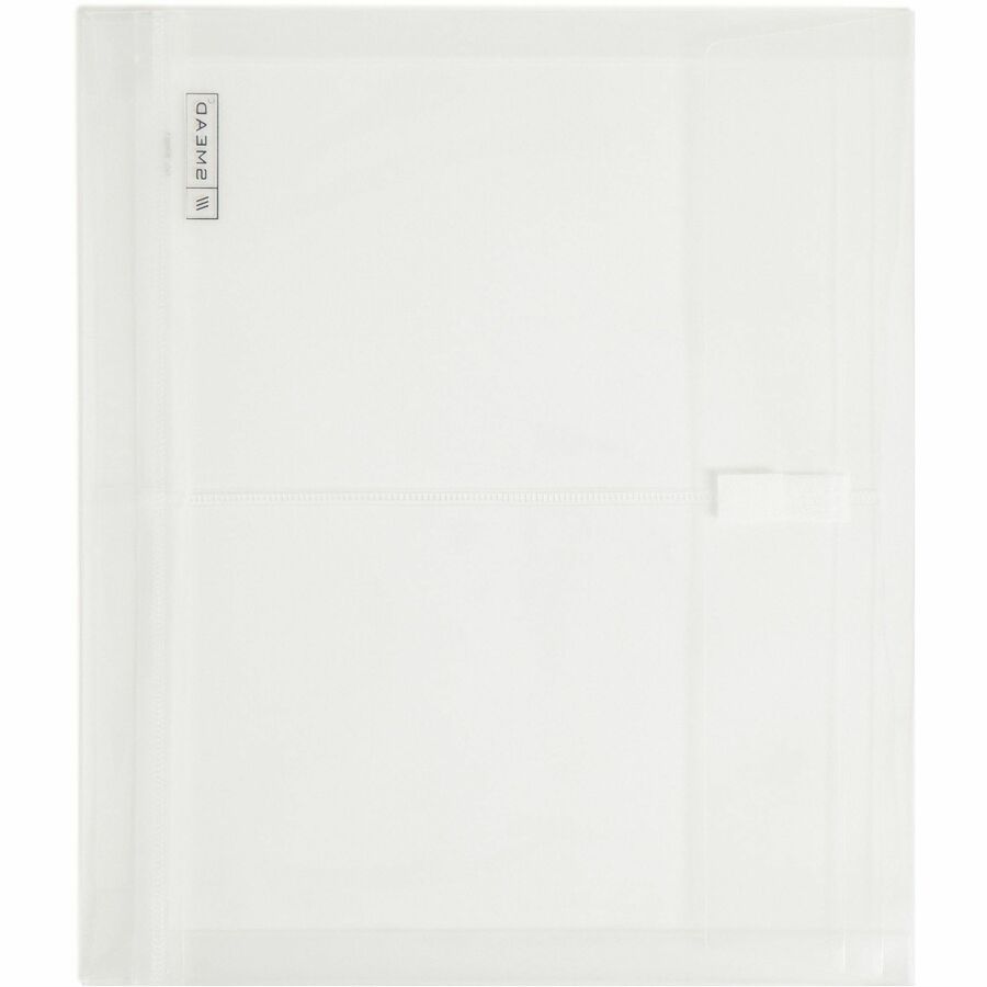 Smead Letter Filing Envelope - 8 1/2" x 11" - 1 1/4" Expansion - Polypropylene - Clear - 5 / Pack