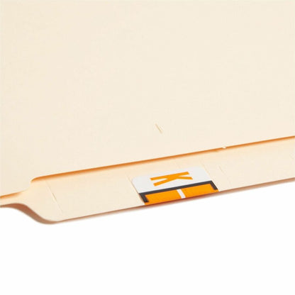 Smead BCCR Bar-Style Color-Coded Labels - K - x 1 1/4" Width x 1" Length - Light Orange - Laminated - 1 Roll