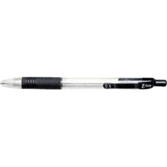 Zebra Z-Grip Mechanical Pencil - 0.5 mm Black Lead - Refillable - Clear Barrel - 12 / Dozen