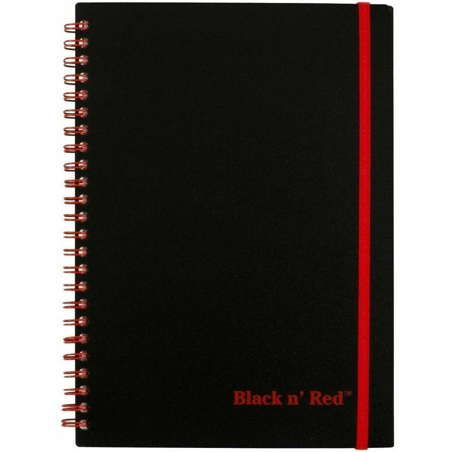 ACCO Business Notebook - 70 Sheets - Wire Bound - 24 lb Basis Weight - A5 - 5 7/8" x 8 1/4" Sheet Size - White Paper - R