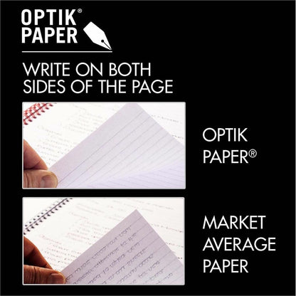 ACCO Business Notebook - 70 Sheets - Wire Bound - 24 lb Basis Weight - A5 - 5 7/8" x 8 1/4" Sheet Size - White Paper - R