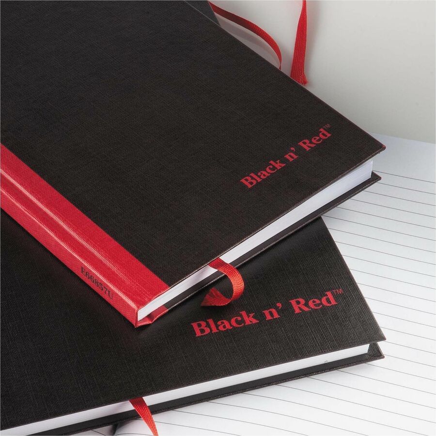 ACCO Casebound Ruled Notebooks - A5 - 96 Sheets - Sewn - 24 lb Basis Weight - A5 - 5 5/8" x 8 1/4" Sheet Size - White Pa