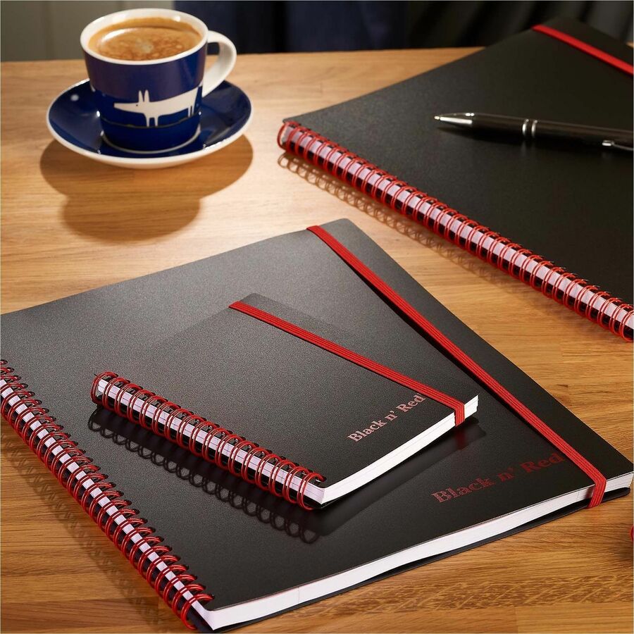 ACCO Business Notebook - 70 Sheets - Double Wire Spiral - 24 lb Basis Weight - A6 - 4 1/8" x 5 7/8" Sheet Size - White P