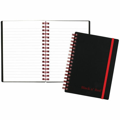 ACCO Business Notebook - 70 Sheets - Double Wire Spiral - 24 lb Basis Weight - A6 - 4 1/8" x 5 7/8" Sheet Size - White P
