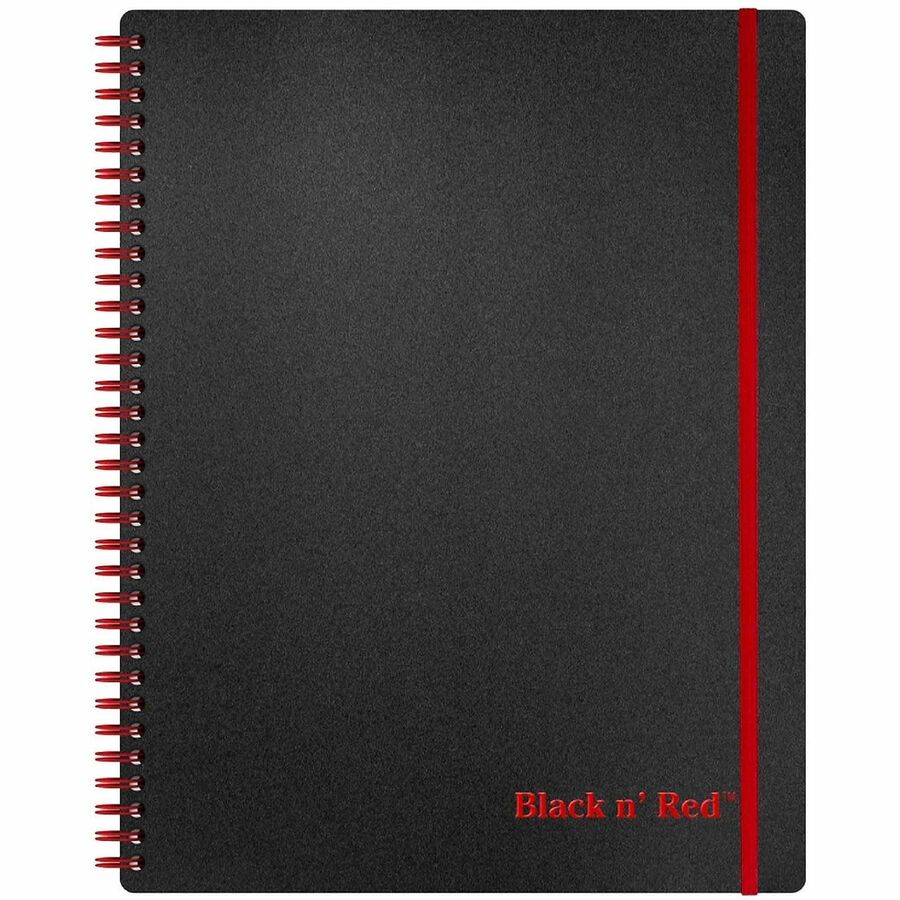 ACCO Polypropylene Notebook - Letter - 70 Sheets - Double Wire Spiral - Ruled Margin - 24 lb Basis Weight - Letter - 8 1
