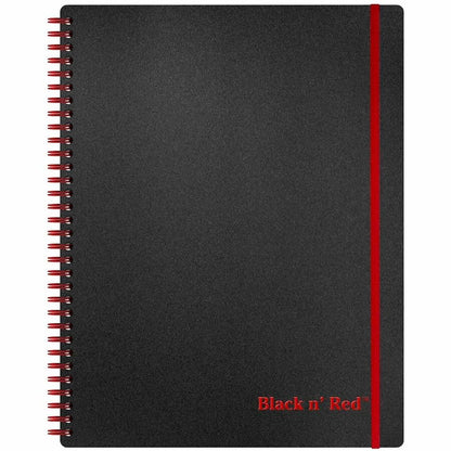 ACCO Polypropylene Notebook - Letter - 70 Sheets - Double Wire Spiral - Ruled Margin - 24 lb Basis Weight - Letter - 8 1