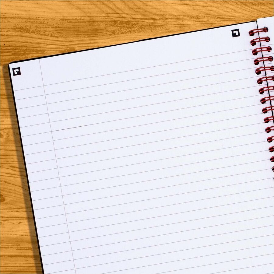 ACCO Polypropylene Notebook - Letter - 70 Sheets - Double Wire Spiral - Ruled Margin - 24 lb Basis Weight - Letter - 8 1