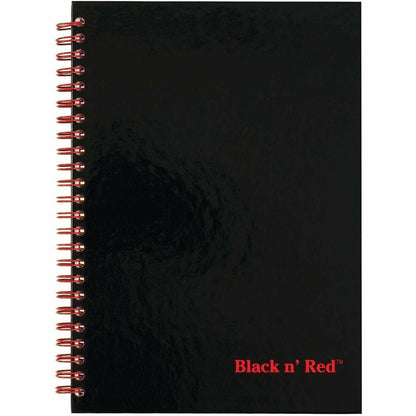 ACCO Wirebound Ruled Notebook - A5 - 70 Sheets - Wire Bound - 24 lb Basis Weight - A5 - 5 7/8" x 8 1/4" Sheet Size - Whi
