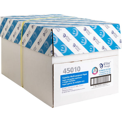 Elite Image Multipurpose Paper - White - 98 Brightness - Letter - 8 1/2" x 11" - 20 lb Basis Weight - 10 / Carton