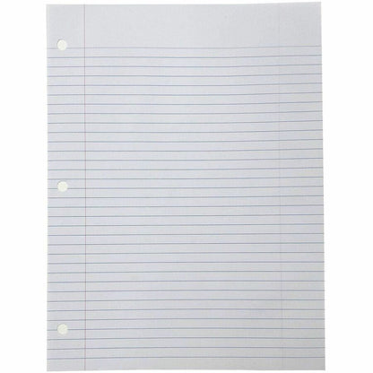 Sparco Notebook Filler Paper - Letter - 100 Sheets - Ruled Red Margin - 16 lb Basis Weight - Letter - 8 1/2" x 11" Sheet
