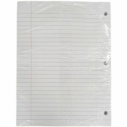 Sparco 3-hole Punched Filler Paper - 200 Sheets - Wide Ruled Front Ruling - Ruled Red Margin - 16 lb Basis Weight - 200 