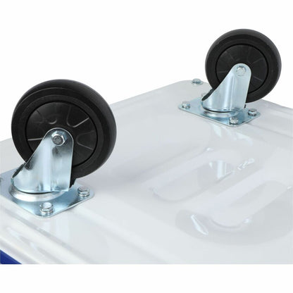 Sparco Folding Platform Truck - Tubular Handle - 660 lb Load Capacity - Steel, Polyvinyl Chloride (PVC) - 1 Each