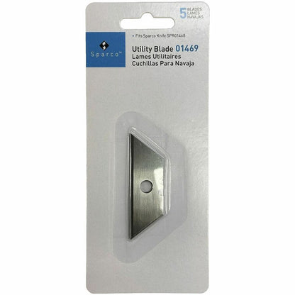 Sparco Retractable Blade Refill - 2.25" Length x 0.75" Thickness - Straight Style - Steel - Silver - 1 Pack