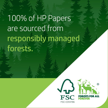 HP Papers Premium Paper - 1 Ream - White - 100 Brightness - Letter - 8 1/2" x 11" - 24 lb Basis Weight - Smooth - FSC