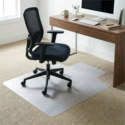 Lorell Economy Low-Pile Chair Mat with Lip - 36" x 48" - Carpeted Floor - 36" Width x 48" Depth x 0.086" Thickness - 1 E